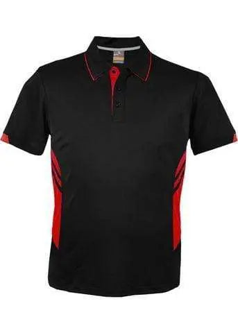 Aussie Pacific Tasman Kids Polo Shirt 3311 Casual Wear Aussie Pacific Black/Red 6